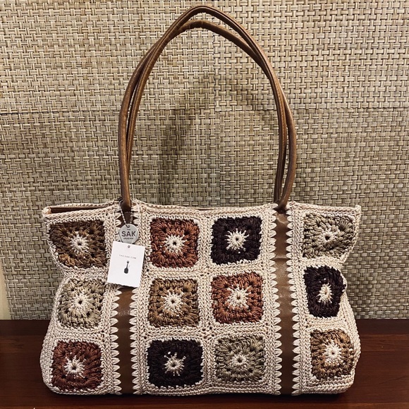 The Sak Handbags - 🌟HP🌟Vegan Sak Faye Crocheted Boho Tote